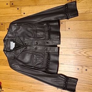 CARLISLE SOFT LEATHER JACKEY.  BROWN (US6/UK8)